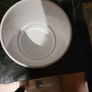 Medium Ceramic white flower pot from ikea  20 cm high Image 2