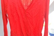 beautiful red blouse, mint velvet, size 12