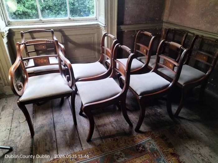 Set of 8 vintage Dining Chairs