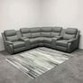New Stanley Grey Fabric Corner Recliner Sofa Image 5