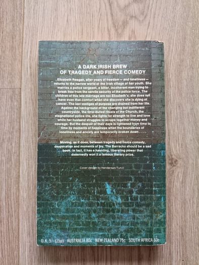 John MC Gahern the Barracks 1969 paperback in good used condition FREE STANDARD POSTAGE INCLUDED