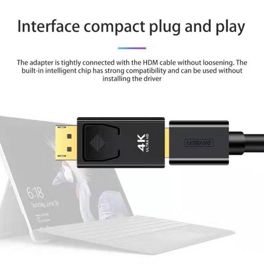DisplayPort to HDMI Adapter 4K HD Converter