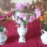 3 Piece Large Royal Tara Irish Blossoms Pattern Gold Gilt Double Handled Vases Made In Ireland Image 4