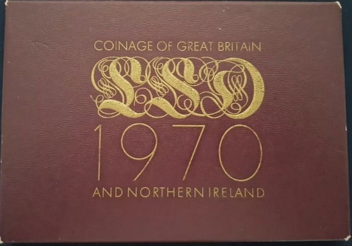 1970 Royal Mint Coinage of Great Britain & Northern Ireland Proof  50th birthday