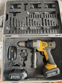 jcb cordless drill in case