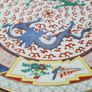 Vintage chinese porcelain plate with dragons decoration hand painted Image 3