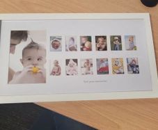 Baby first year frame