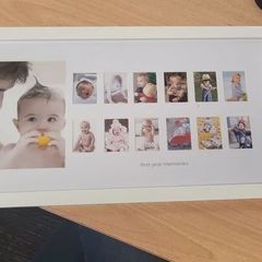 Baby first year frame