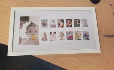 Baby first year frame