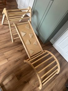 Pikler triangle, slide and rocker