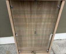 Glass & Wood Display Cabinet