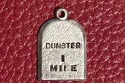 Vintage Silver 'Dunster 1 Mile' Pendant