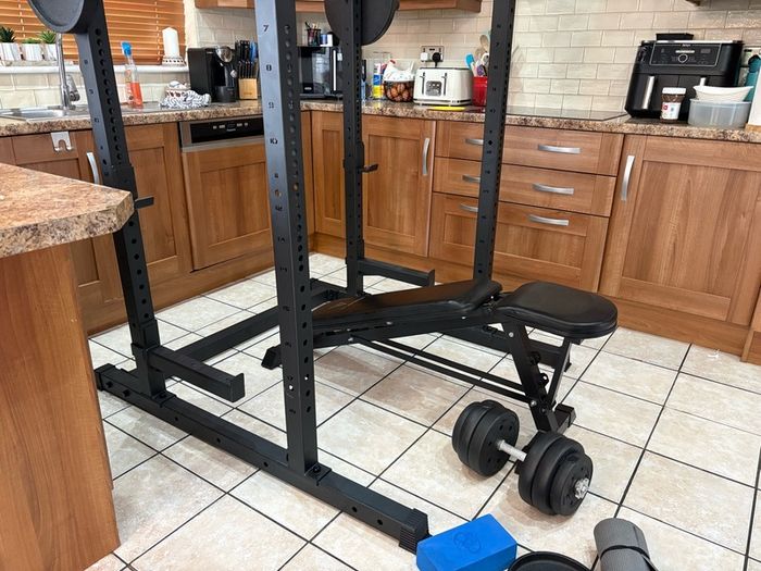 Unbelievable Gym Weightlifting System Complete Set Up!!