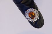 Citrine 0.7 ct Ring 925 Silver New