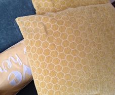 Yellow/mustard cushions