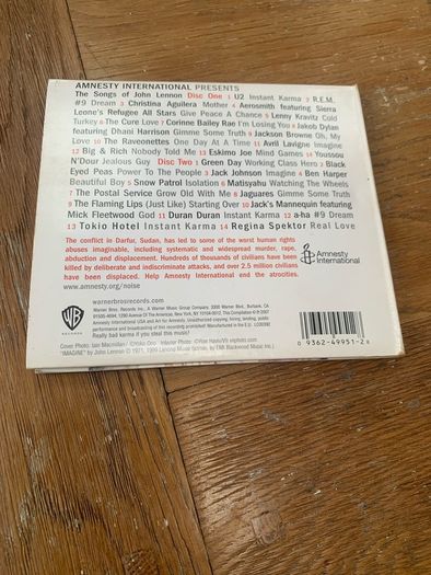 Instant Karma - (2xCD Various - The Songs of John Lennon) Amnesty International Campaign To Save Darfur