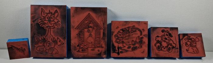 Set of foam stampers