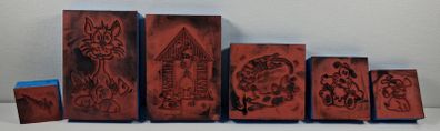 Set of foam stampers