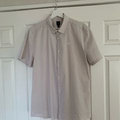 River Island Beige Check Short Sleeve Shirt