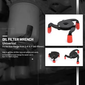Universal 3 Jaw High Quality Oil Filter Remover Tool Cars Oil Filter Removal Tool Interface Special Tools Oil Filter Wrench Tool
