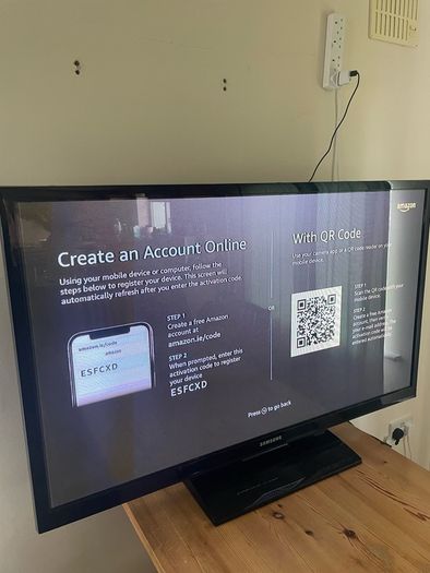 Samsung 51" Plasma TV // Amazon fire TV stick