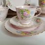 Vintage china tea set, Tuscan china , pink china lot Image 4