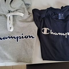 Champion Hoodie (L) and Sweatshirt (M) - Excellent Condition