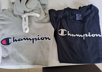 Champion Hoodie (L) and Sweatshirt (M) - Excellent Condition