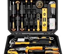 Tool Kit Set Box 100 Pieces Home Repair DIY Tools Basic Hand Toolbox Sets for Home