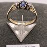 9ct Gold Trilogy Sapphire & Diamond Ring Image 4