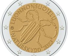 Finland 2 Euro Commemorative Coin 2023 - The First Finnish Nature Conservation Act Insect . UNCIRCULATED.