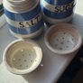 Vintage T.G. Green Cornishware Salt & Sugar Shakers Image 2