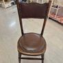 Small Antique beechwood walnut stained  small bistro chair circa 1910 Image 10
