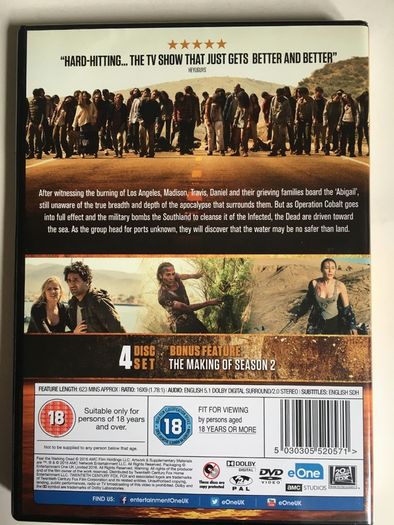 Fear The Walking Dead [2016] Season 2 [DVD TV Boxsets]