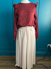 Label Lab burgundy blouse. Size 8