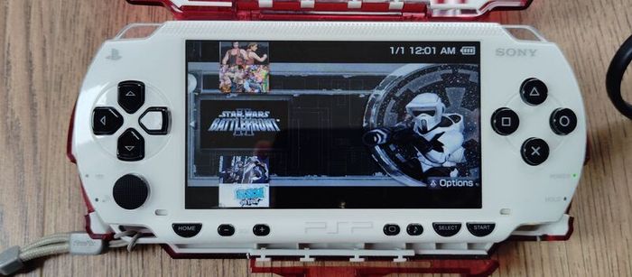 Psp Modded White 64gb Original Charger Original Battery