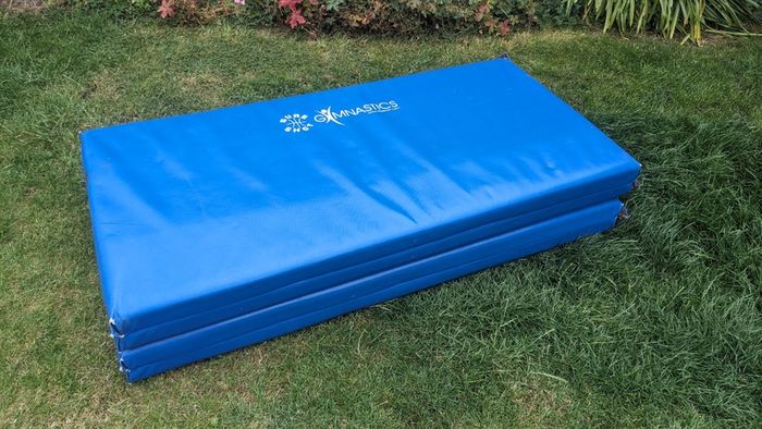 Sure Shot Foldable Double Mat (4 Fold) | 8Ft X 4Ft X 50Mm - Blue