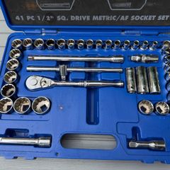 Draper Expert 41 Pc 1/2" drive metric/af socket set