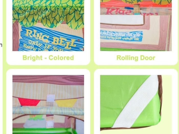 Playhouse for Kids Indoor, Kids Play Tent, Toys for Boys and Girls Children Clubhouse Tent with Roll-up Door and Windows (FREE POSTAGE)