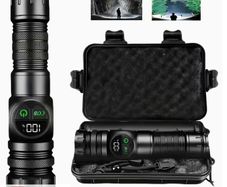 Outdoor Multifunctional Portable Rechargeable Flashlight with Premium Case, Featuring High-intensity Strobe, Telescopic Zoom, Magnetic Attachment, Extended Runtime, COB Work Light, Multi-purpose Side Light. Suitable for Home, Camping