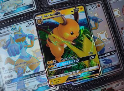 Raichu GX ! Ultra Rare ! from Hidden Fates Set ! Pokemon Card ! 20/68 ! TCG !