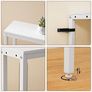 Slim Console Table, 180 cm Narrow Sofa Table with Power Outlets, Behind Entryway Table, 3 Assembly Options, for Entryway, White Image 8