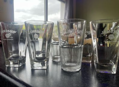 8  Jameson glasses