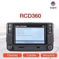 RCD360 Carplay Car Radio 17G035280 MirrorLink MIB Auto radio for Volkswagan VW PQ Polo Golf Passat B6 B7 Jetta MK5 MK6 Eos Bettle