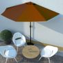 Hanging Parasol Anthracite 3 m Aluminium Pole Image 4