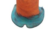 Art Nouveau pate de verre style art glass light shades