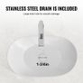 White Oval Ceramic Vessel Sink, 23.3 x 14.2 Inch Modern Countertop Bathroom Basin Image 2