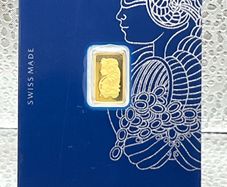 1gram Fine 9999 Gold Bullion Pamp Bar in Card.