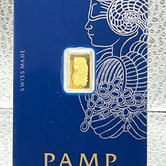 1gram Fine 9999 Gold Bullion Pamp Bar in Card.