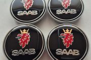 Black Saab centre caps - FREE POST